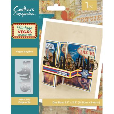 Crafter's Companion Vintage Vegas Metal Die - Edge'able Vegas Skyline